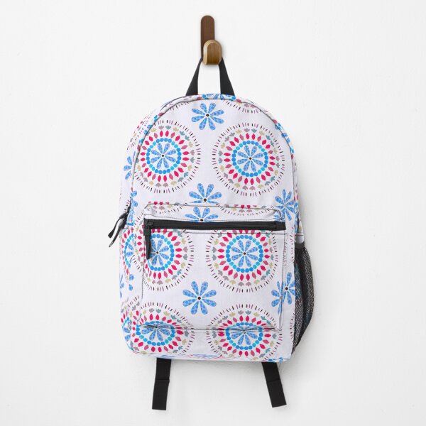 Item preview, Vintage mandala pattern. Red, white, and blue colorful mandalas. designed and sold by Zendays.