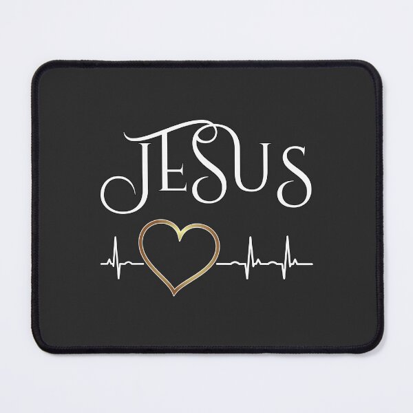 Item preview, Christian Design - Jesus with Heart and Heartbeat designed and sold by simplydesignart.