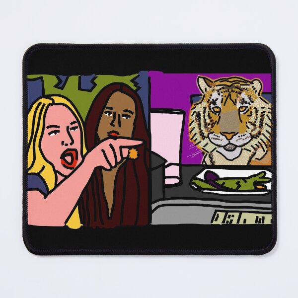 Item preview, Woman Yelling At Cat Memes with a Tiger designed and sold by ellenhenry.