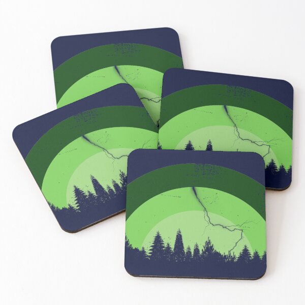 Item preview, Forest and Thunder Nature Flat Landscape designed and sold by OnigiriDoctor.