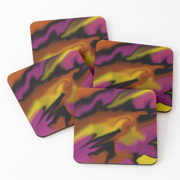 Item preview, Abstract 4 - Black, Pink, Orange and Yellow designed and sold by LAEC-Shop.