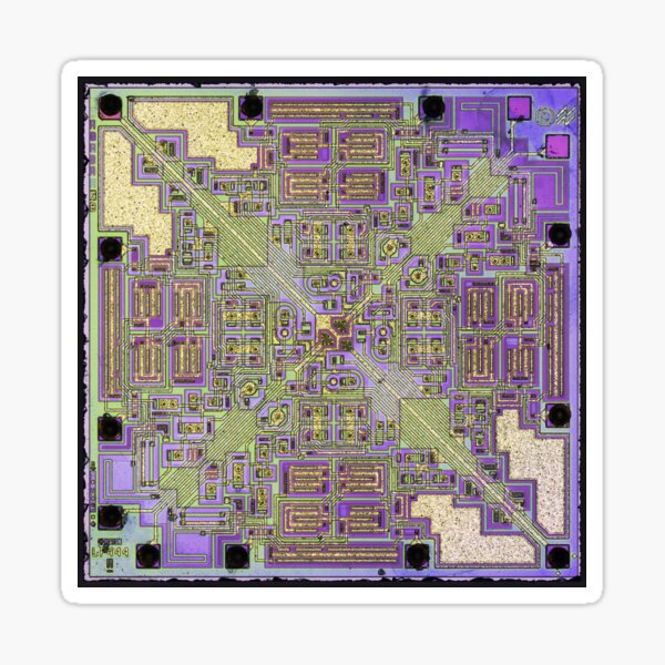 Silicon Die - National LF444 Sticker