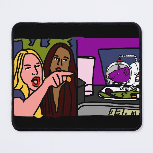 Item preview, Woman Yelling at Cat Memes with Space Rat designed and sold by ellenhenry.