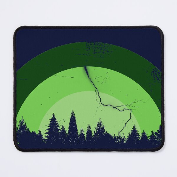 Item preview, Forest and Thunder Nature Flat Landscape designed and sold by OnigiriDoctor.