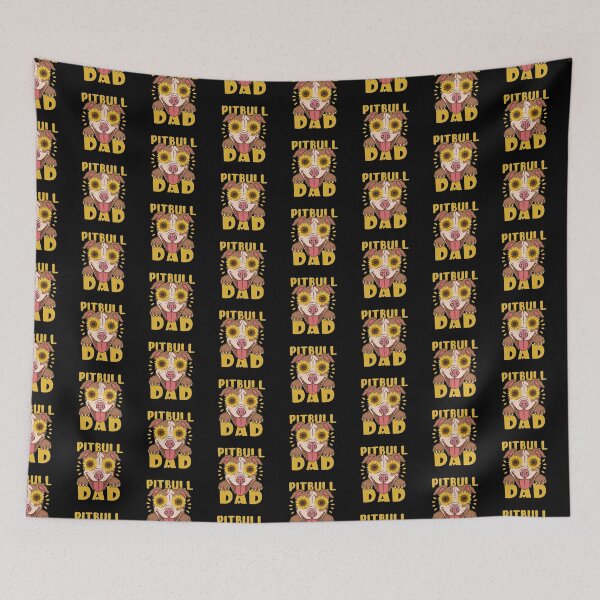 Item preview, Pitbull Dad Sunflower For Dog Lover designed and sold by shirtscom.
