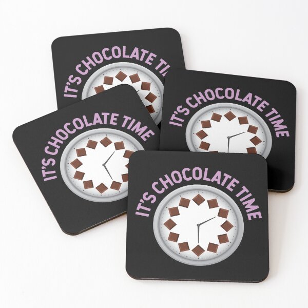 Item preview, It's Chocolate Time/Funny Chocolate Clock designed and sold by dass-art.