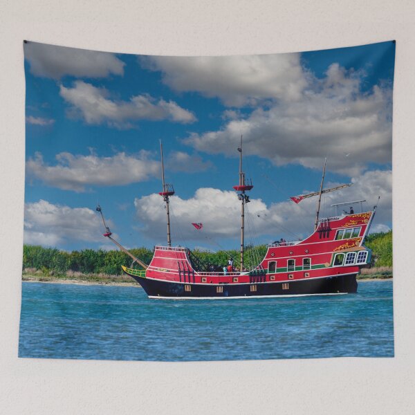 Item preview, Barco Pirata Dragón Rojo de Debra Martz designed and sold by Debra Martz.