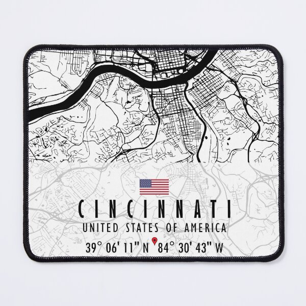 Item preview, CINCINNATI MAP USA designed and sold by hatimelhag.