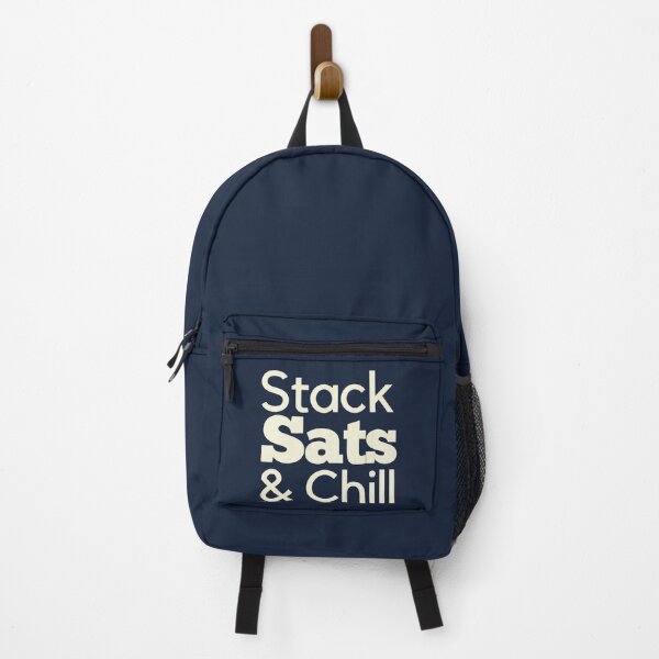 Item preview, Stack Sats & Chill Typography Design designed and sold by BitcoinDesigns.