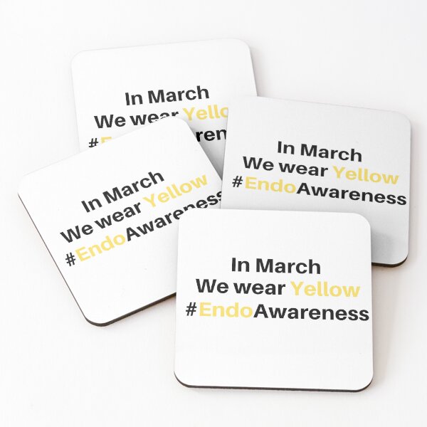 Item preview, In March we wear yellow endoawareness designed and sold by DesignsWithMel.