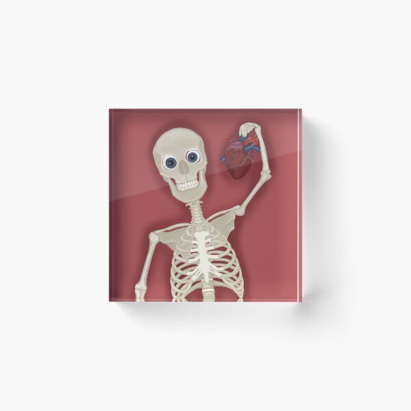 Item preview, skeleton with heart designed and sold by Ileedesign.