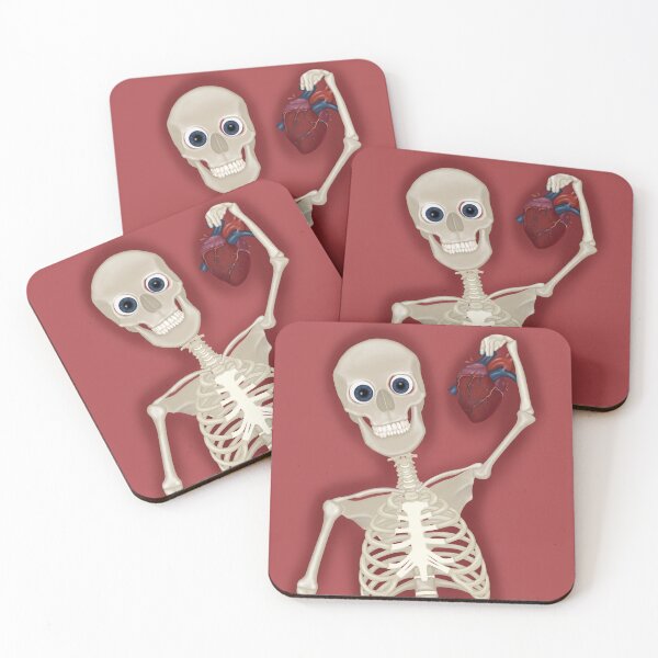 Item preview, skeleton with heart designed and sold by Ileedesign.