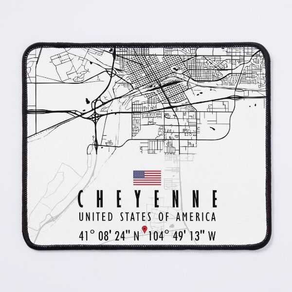 Item preview, CHEYENNE MAP USA designed and sold by hatimelhag.
