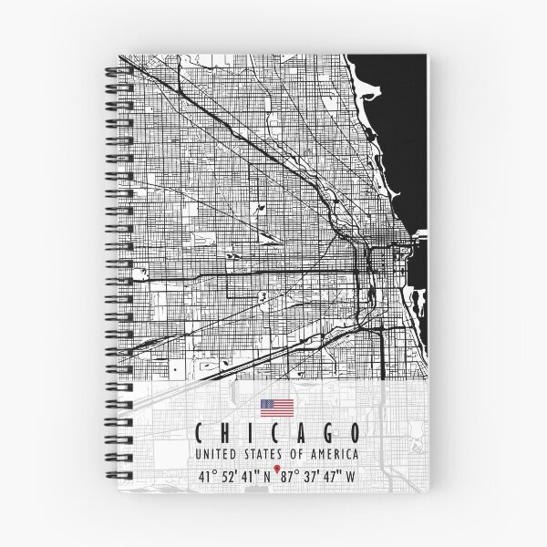 Item preview, CHICAGO MAP USA designed and sold by hatimelhag.