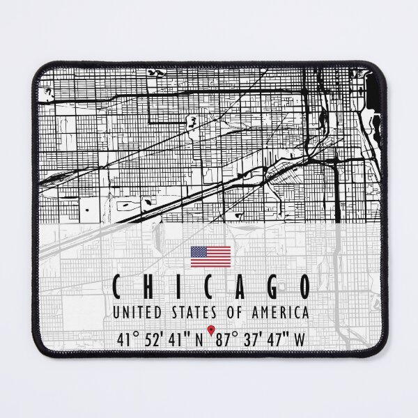 Item preview, CHICAGO MAP USA designed and sold by hatimelhag.