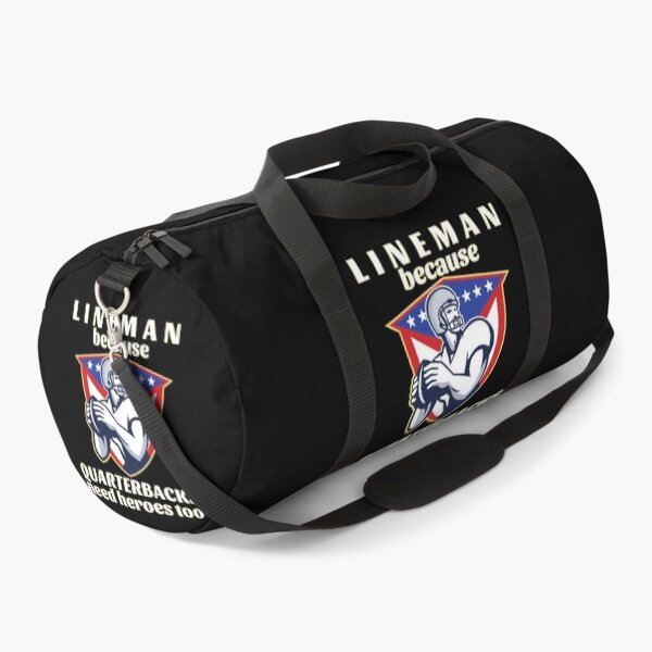 Item preview, Lineman Because Quarterbacks Need Heroes Too (White Text w/ Yellow Outline) - American Football designed and sold by CaitU.