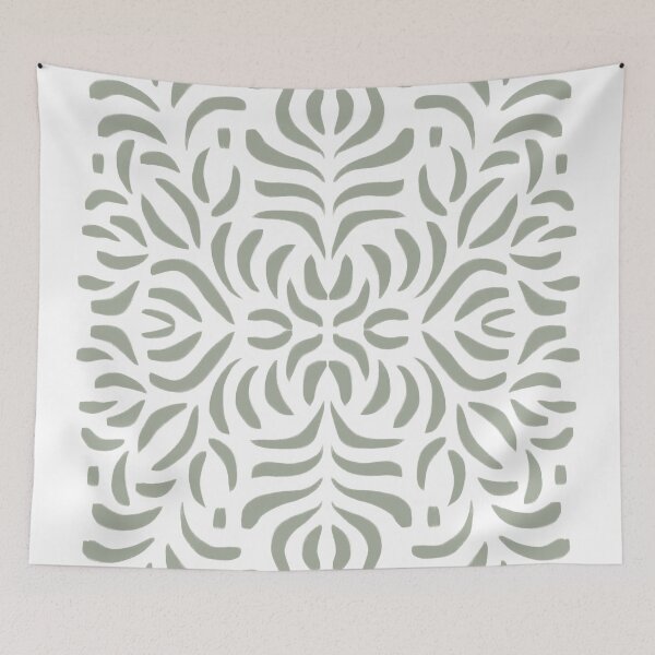 Item preview, Abstract floral line art pattern designed and sold by Miss-Belle.