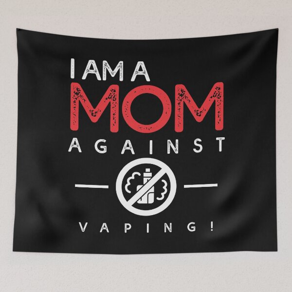 Item preview, I Am A Mom Against Vaping  Cute Text Retro for Mom Lovers designed and sold by Waleedabbasltd.