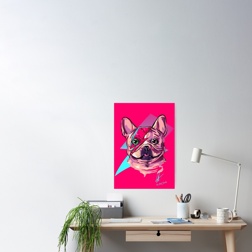 Frenchie Bowie Poster