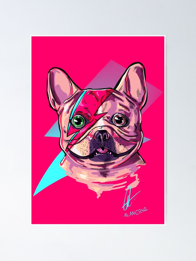 Alternate view of Frenchie Bowie Poster