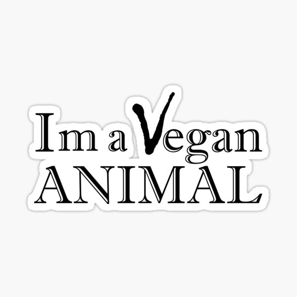 "Vegan Animal" Sticker for Sale by AnnaCas Redbubble