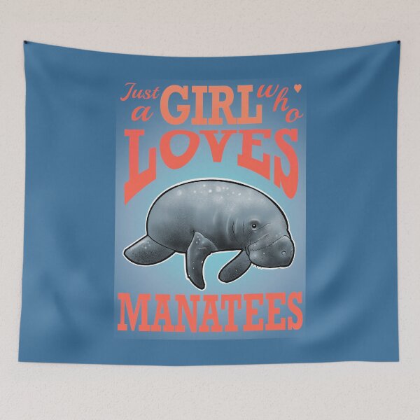 Item preview, Just a girl who loves manatees  designed and sold by weilertsen.
