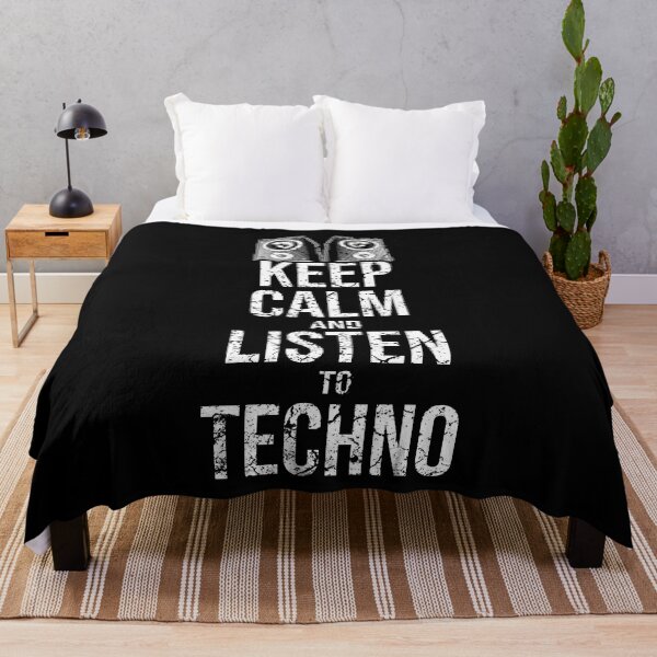 Item preview, Keep calm and listen to techno music designed and sold by Mila1946.