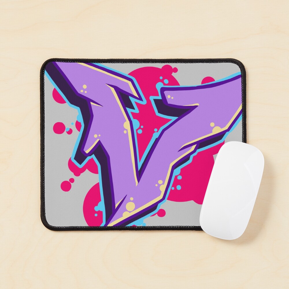 Letter W- Graffiti Street Art Style  Mouse Pad for Sale by