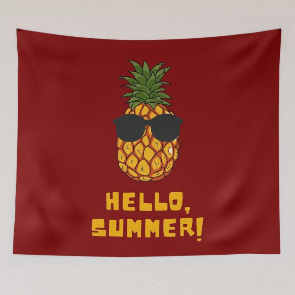 Item preview, Hello Summer with Pineapple designed and sold by LostTraveller.