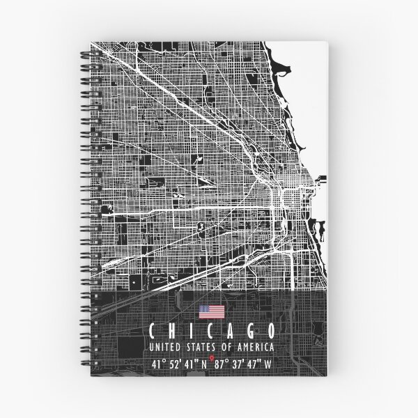 Item preview, CHICAGO MAP USA designed and sold by hatimelhag.