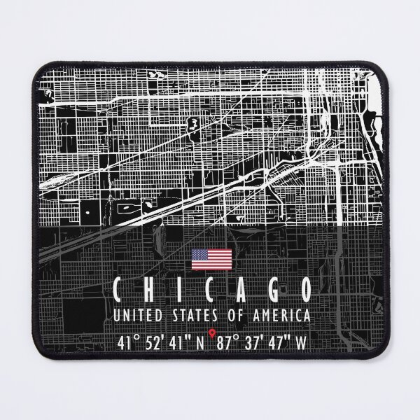 Item preview, CHICAGO MAP USA designed and sold by hatimelhag.