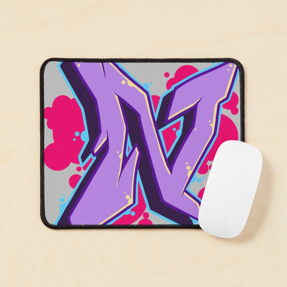 Letter W- Graffiti Street Art Style  Mouse Pad for Sale by