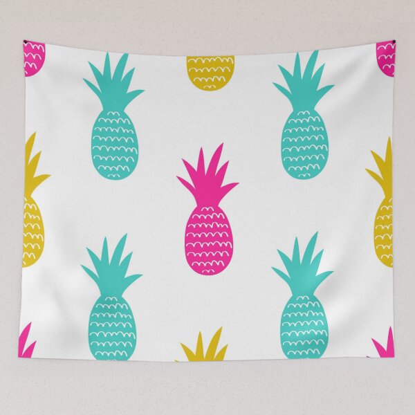 Item preview, Fun pineapple faces seamless designed and sold by Gurshnet68.