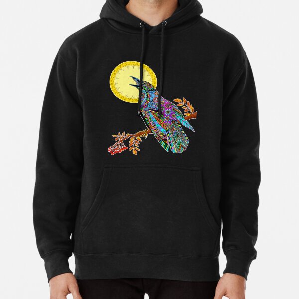 Electric Crow Pullover Hoodie