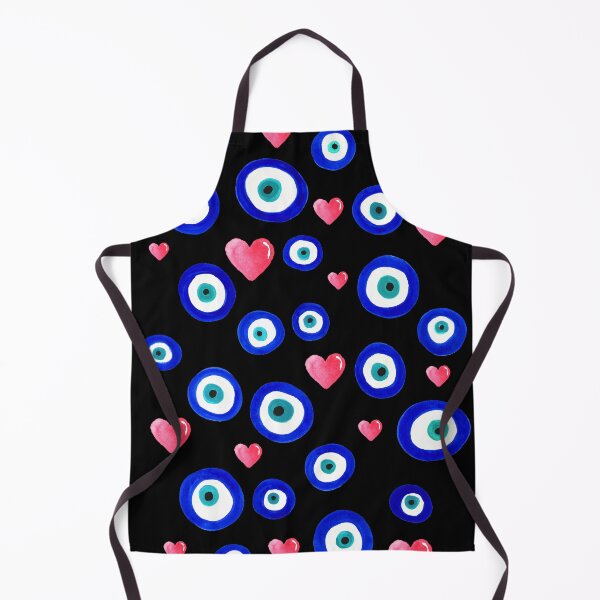 Item preview, Scattered Evil Eyes & Hearts on black designed and sold by laurabethlove.