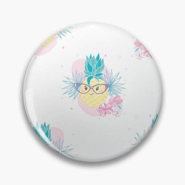 Item preview, Fun pineapple faces seamless designed and sold by Gurshnet68.