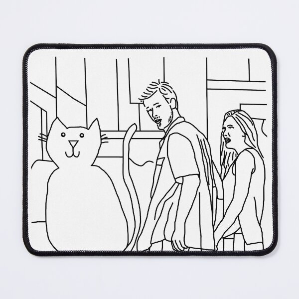 Item preview, Distracted Boyfriend Meme with Yellow Cat Outline designed and sold by ellenhenry.