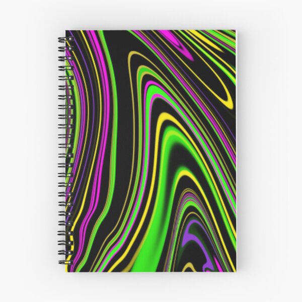 Item preview, green pink psychedelic swirl trippy artwork abstract acrylic designed and sold by Golden-place.