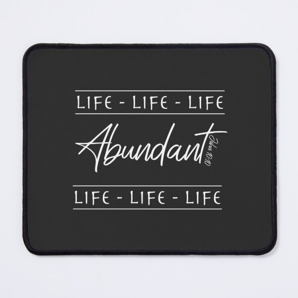 Item preview, Christian Design - Abundant Live designed and sold by simplydesignart.
