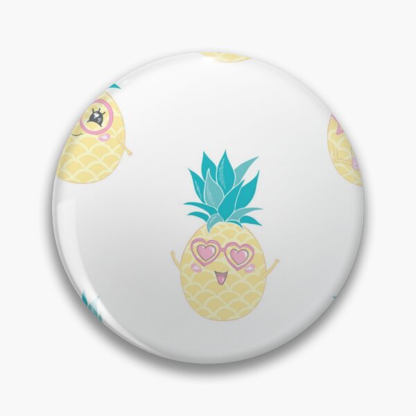 Item preview, Fun pineapple faces seamless designed and sold by Gurshnet68.