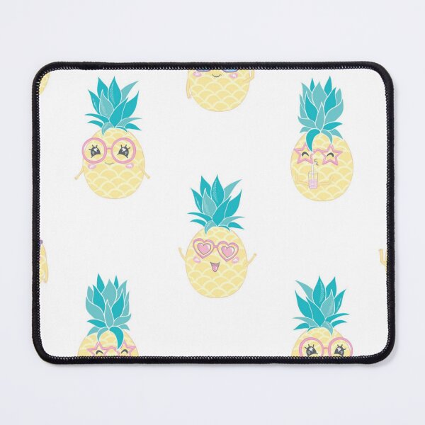 Item preview, Fun pineapple faces seamless designed and sold by Gurshnet68.