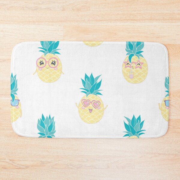 Item preview, Fun pineapple faces seamless designed and sold by Gurshnet68.
