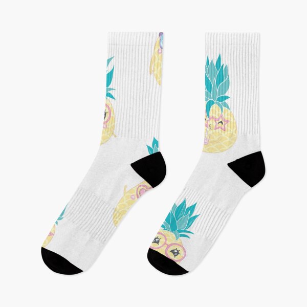 Item preview, Fun pineapple faces seamless designed and sold by Gurshnet68.