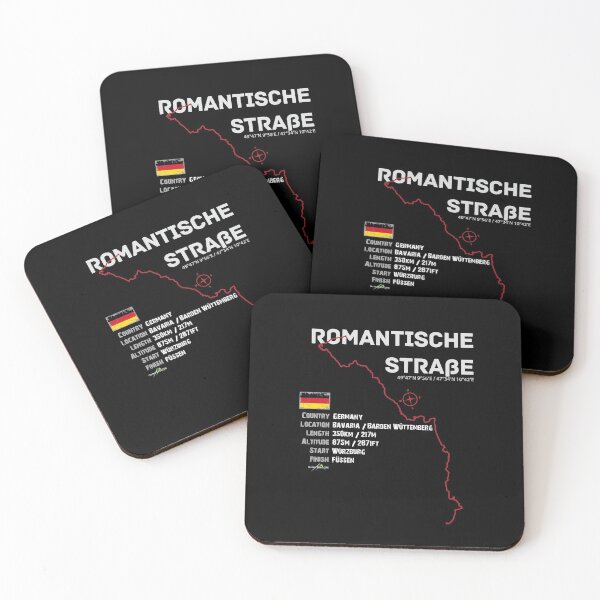 Item preview, Romantische Strasse - Romantic Road Germany Trail Sticker & T-Shirt designed and sold by OuterShellUK.