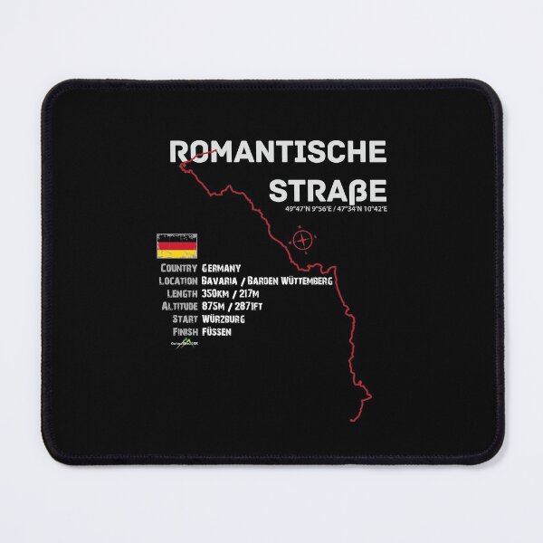 Item preview, Romantische Strasse - Romantic Road Germany Trail Sticker & T-Shirt designed and sold by OuterShellUK.