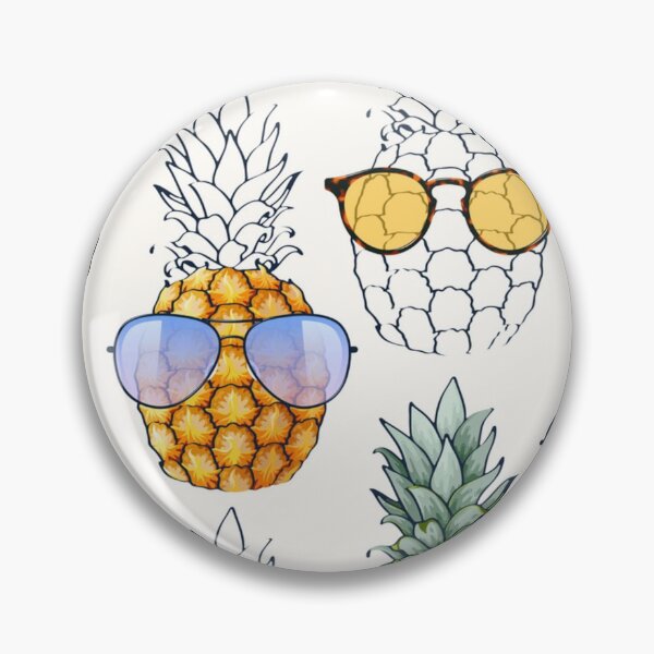 Item preview, Fun pineapple faces seamless designed and sold by Gurshnet68.