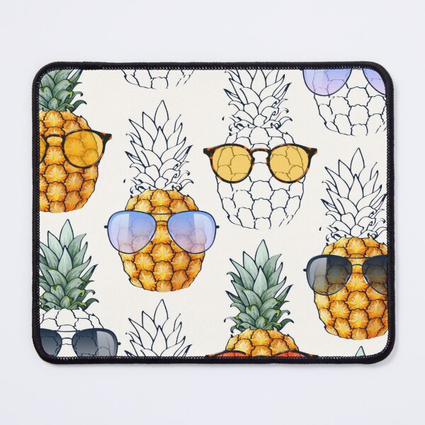 Item preview, Fun pineapple faces seamless designed and sold by Gurshnet68.