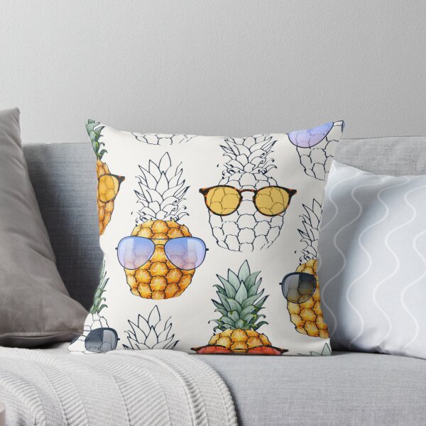 Item preview, Fun pineapple faces seamless designed and sold by Gurshnet68.