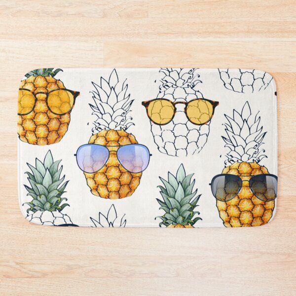 Item preview, Fun pineapple faces seamless designed and sold by Gurshnet68.