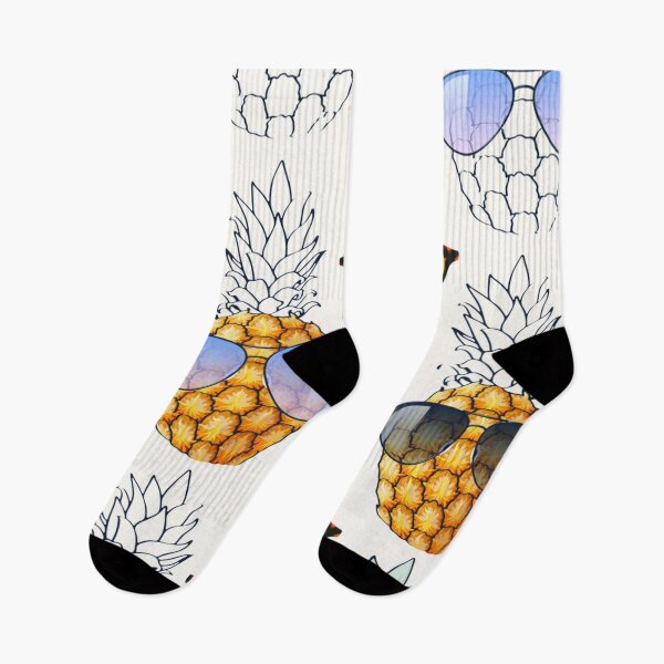 Item preview, Fun pineapple faces seamless designed and sold by Gurshnet68.